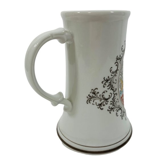 Vintage Caribbean Barbados Marine Life Porcelain Mug Angel Fish Sea Life Story - Picture 6 of 12